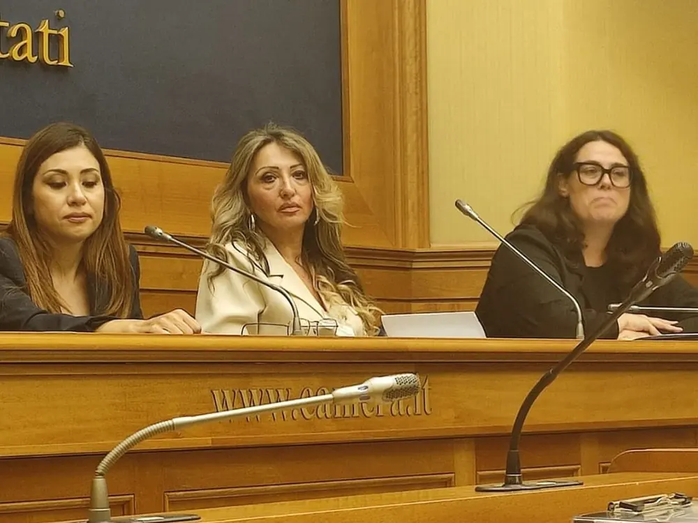 Luisa D'Aniello fra i relatori nella Sala Stampa della Camera dei Deputati